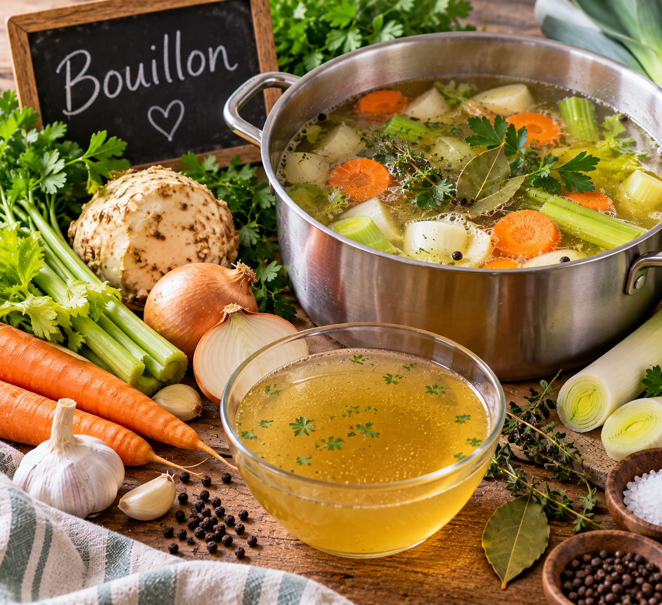Bouillon – vlees, kip & groenten